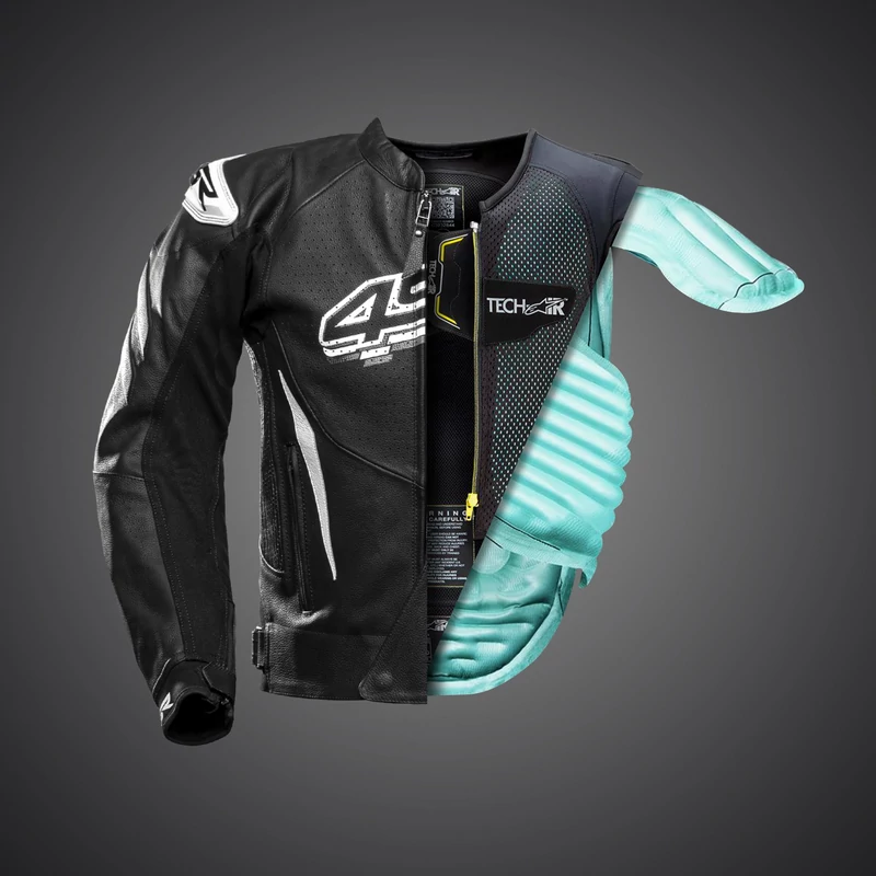 4SR Club Sport AR Bőrkabát, légzság előkészített, (Airbag ready)