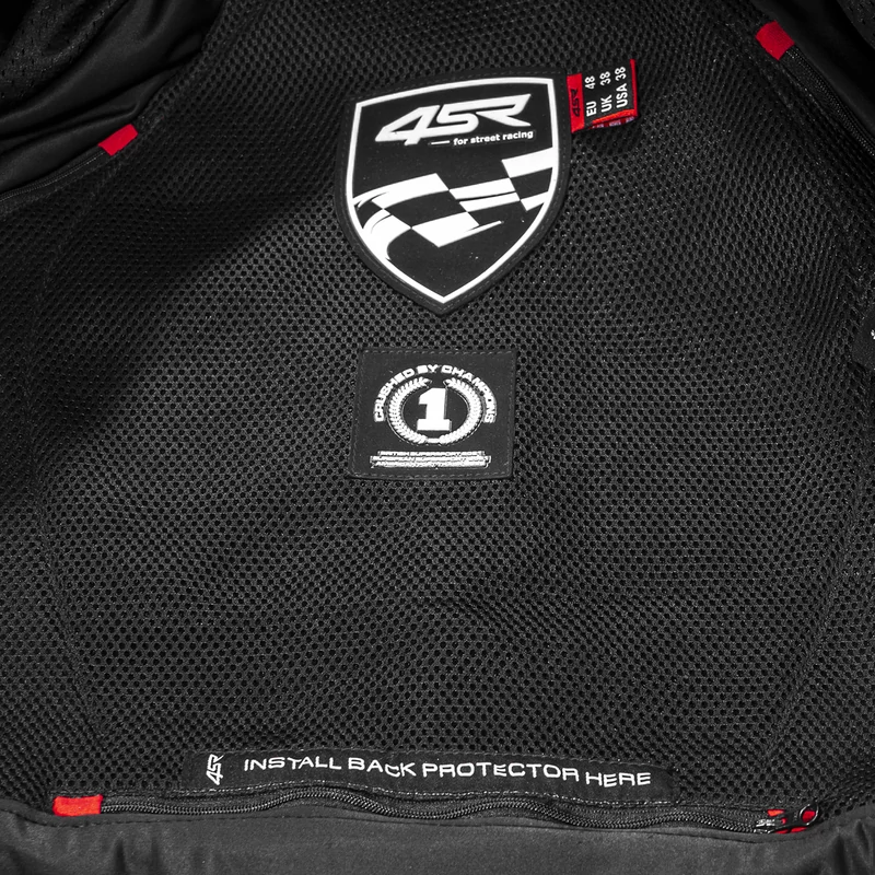 4SR Club Sport AR Bőrkabát, légzság előkészített, (Airbag ready)