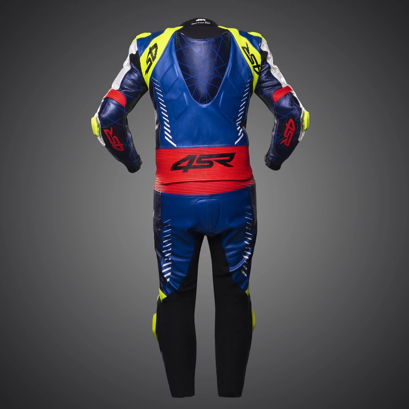 4SR RR Evo III Pearl Blue AR 2 részes bőrruha, Airbag ready