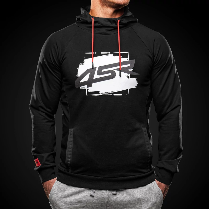 4SR Hoodie Drift felső, fekete