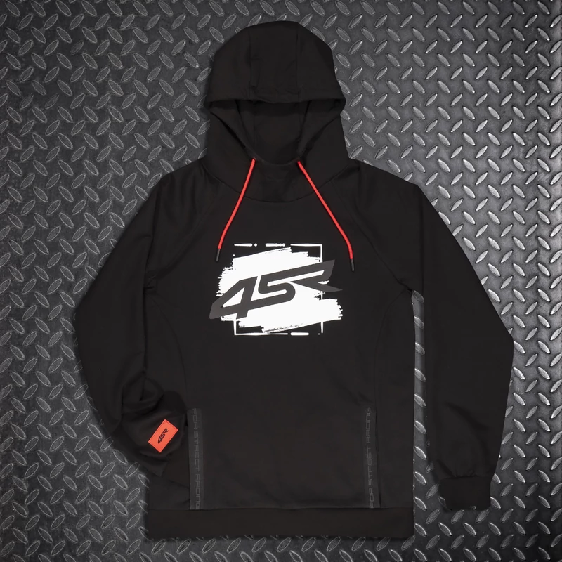 4SR Hoodie Drift felső, fekete