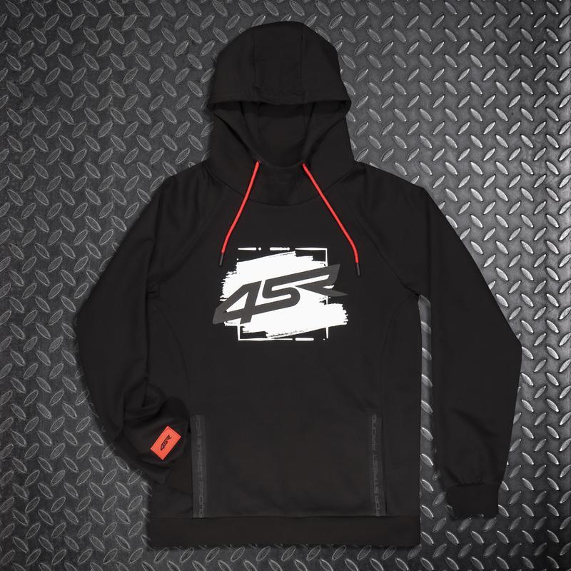 4SR Hoodie Drift felső, fekete