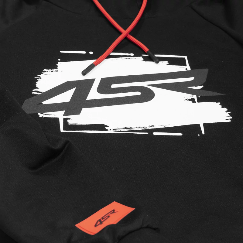 4SR Hoodie Drift felső, fekete