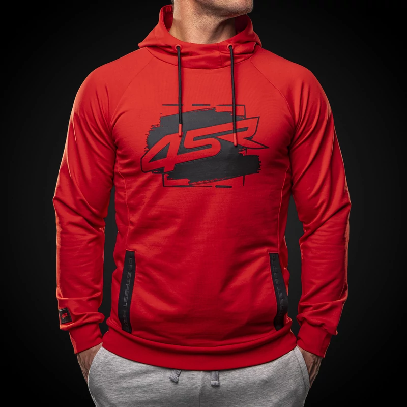 4SR Hoodie Drift felső, piros