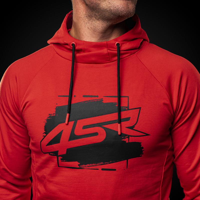 4SR Hoodie Drift felső, piros