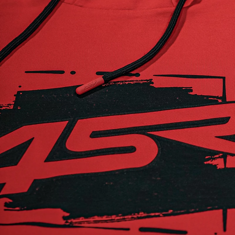 4SR Hoodie Drift felső, piros