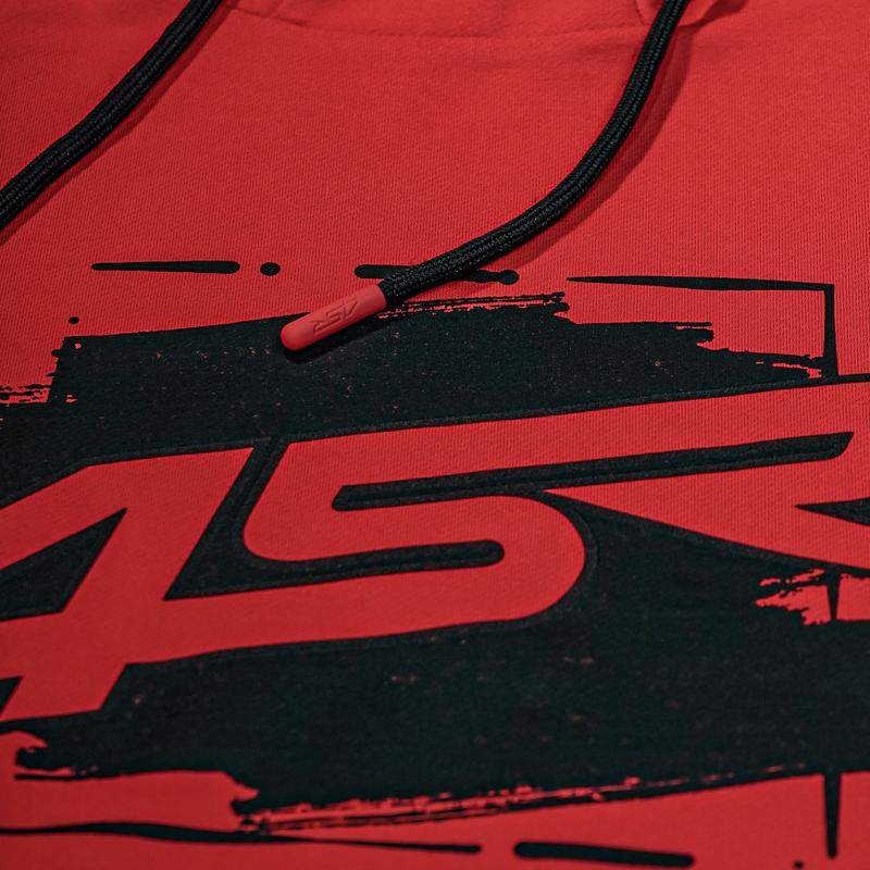 4SR Hoodie Drift felső, piros
