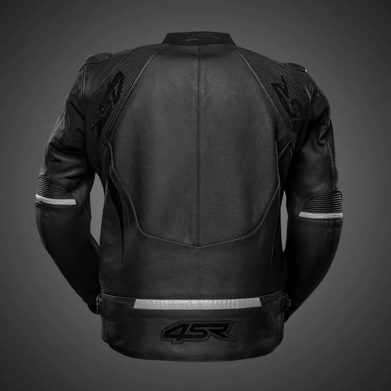 4SR Club Sport Black Series AR Bőrkabát, légzság előkészített, (Airbag ready)