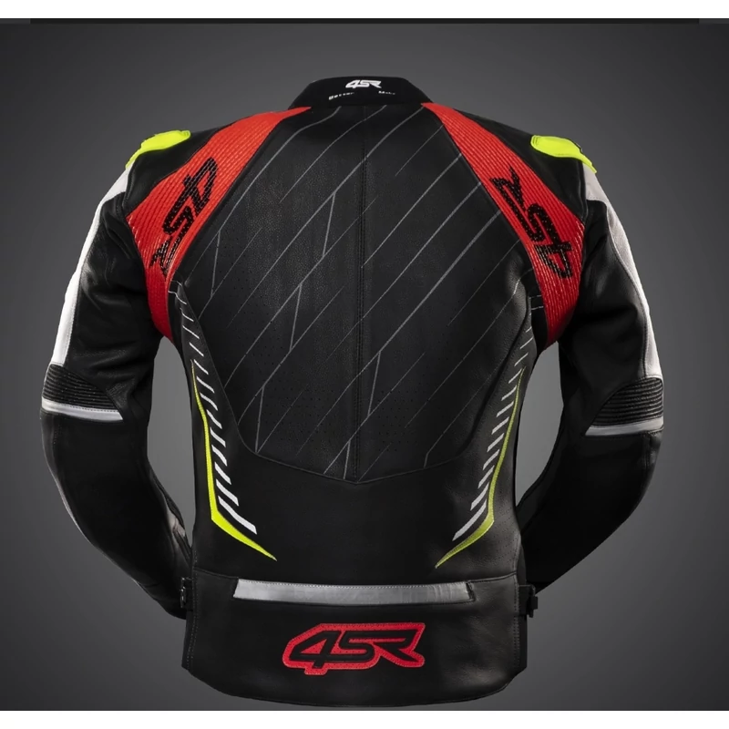 4SR Club Sport NEON AR Bőrkabát, légzság előkészített, (Airbag ready)