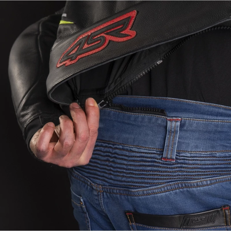 4SR Club Sport NEON AR Bőrkabát, légzság előkészített, (Airbag ready)