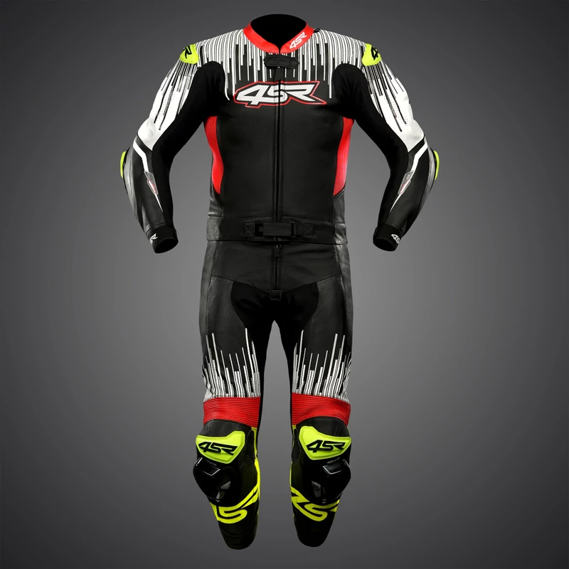 4SR RR Stripes AR motoros 2részes bőrruha, Airbag ready