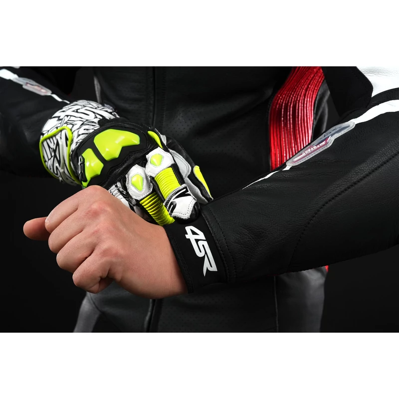 4SR RR Stripes AR motoros 2részes bőrruha, Airbag ready