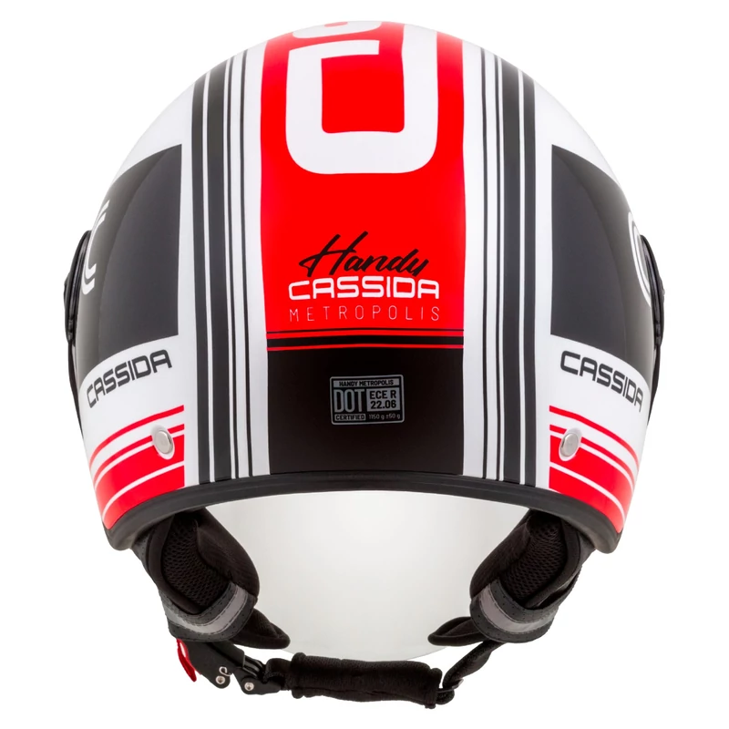 Cassida Handy Metropolis Safety, black/white/red 2025 bukósisak