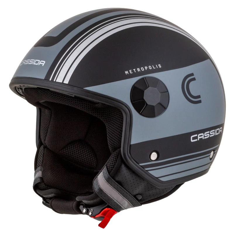 Cassida Handy Metropolis Safety, black/white/yellow fluo/grey 2025 bukósisak