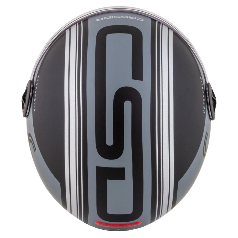 Cassida Handy Metropolis Safety, black/white/yellow fluo/grey 2025 bukósisak