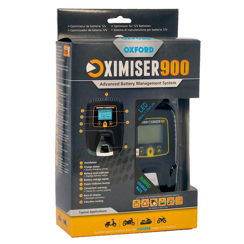 OXFORD OXIMISER 900 töltő  (12V, 0.9A, 30AH)