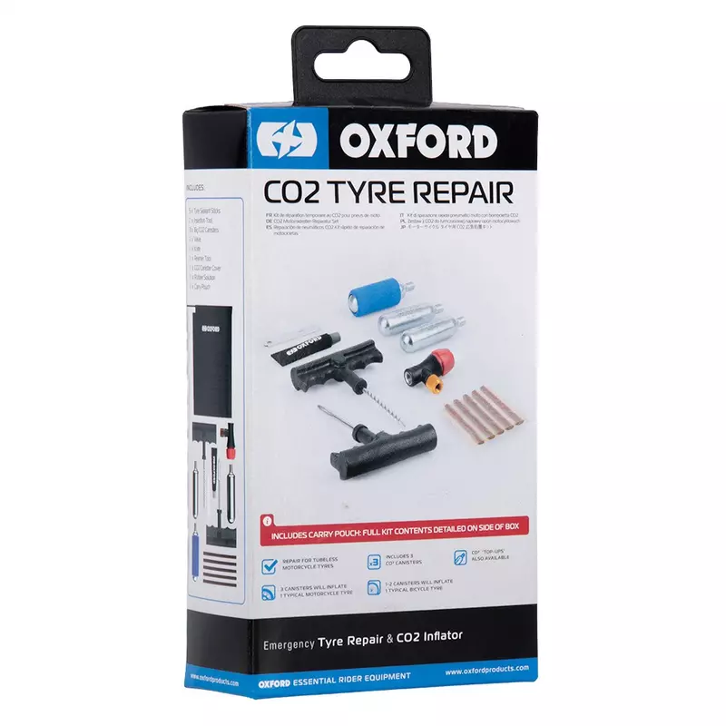 OXFORD defekt, gumijavító szett, kukac, CO2yre Repair1 Tyre Kit 
