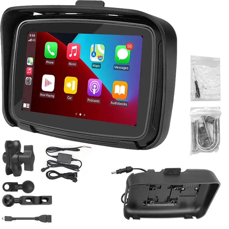 FreedConn C5 motoros Car Play, Android Auto Monitor, display