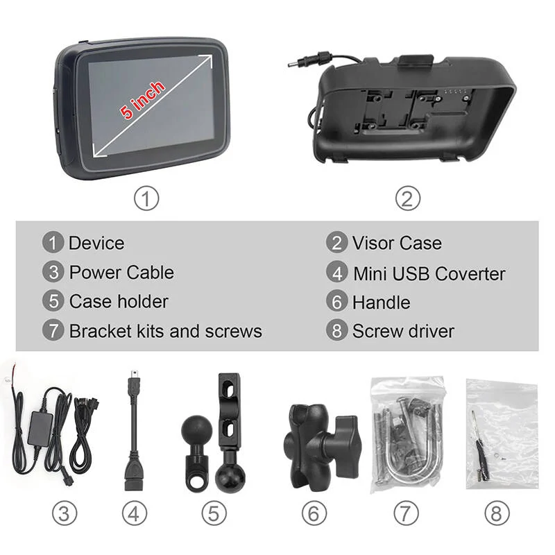 FreedConn C5 motoros Car Play, Android Auto Monitor, display
