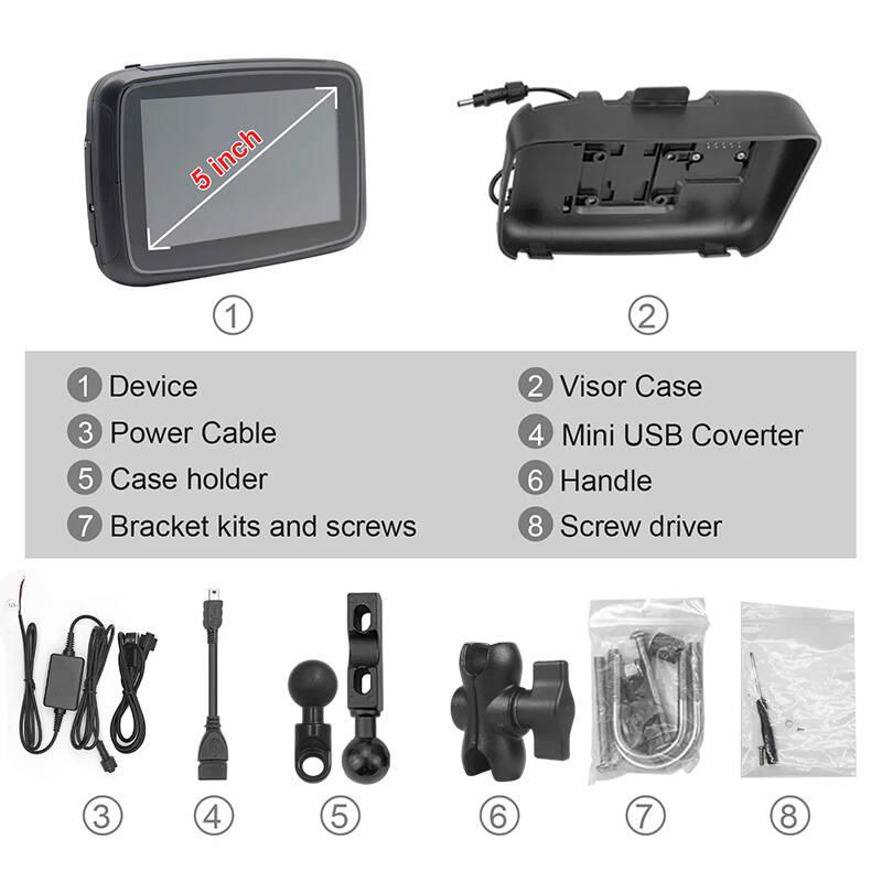 FreedConn C5 motoros Car Play, Android Auto Monitor, display
