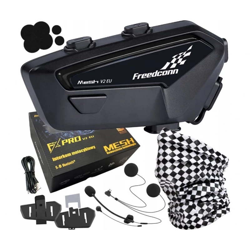 FreedConn FX Pro V2 EU MESH, 6fős motoros kommunikáció