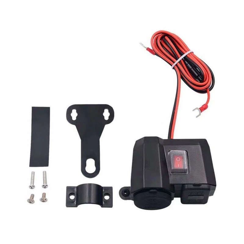 FreedConn motorkerékpárra szerelhető szivargyújtótöltő, 2 x USB QC3.0, MC1V
