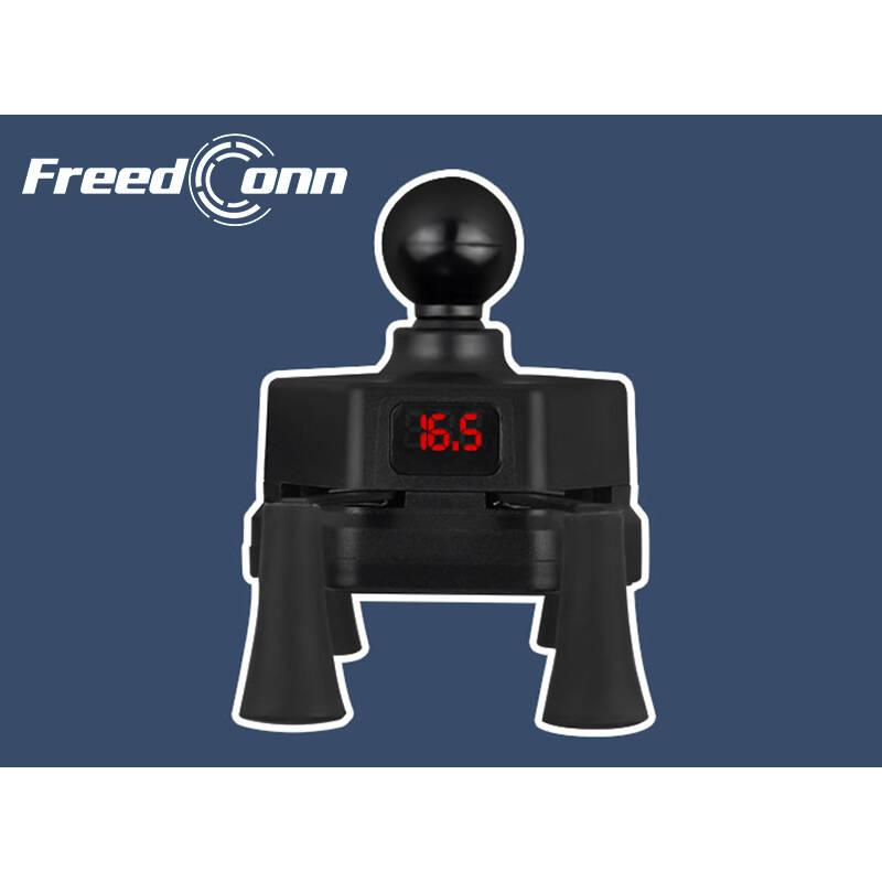 FreedConn MC20W-03 motorkerékpár-tartó, 15W-os induktív töltéssel, kormányközépbe rögzíthető