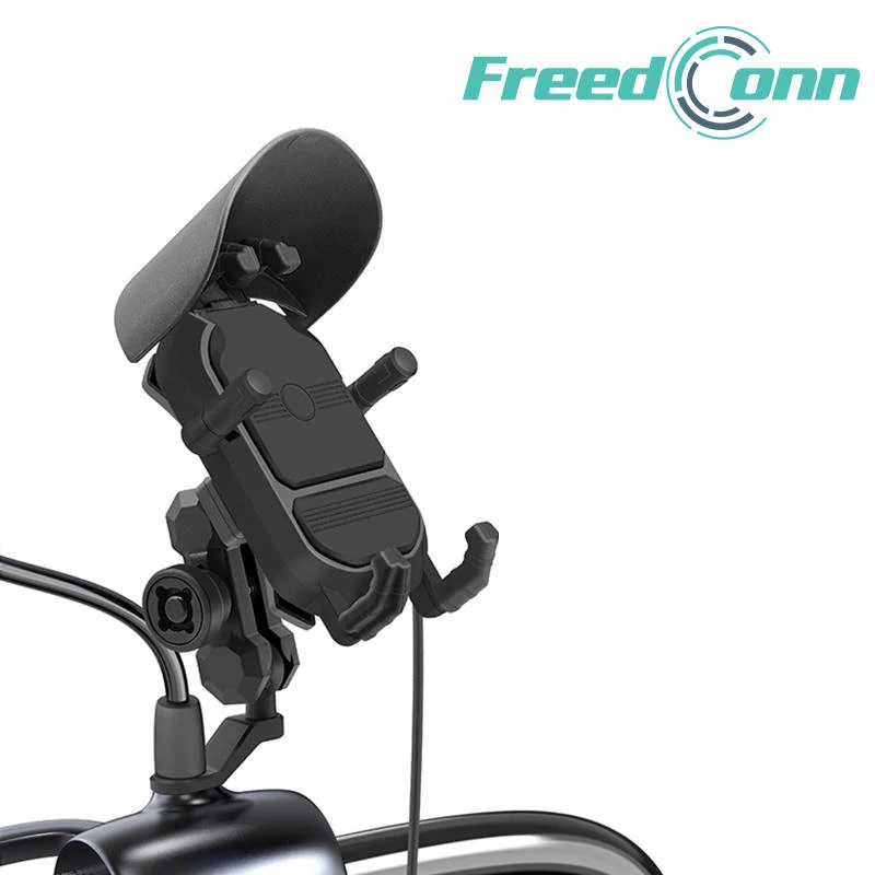 FreedConn MC29 motoros telefontartó, vezetéknélküli töltés, rezgéscsillapítóval