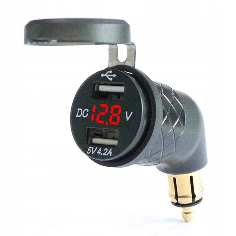 FreedConn  vízálló töltő USB + voltmérő, DIN BMW, 4.2A, MC17B
