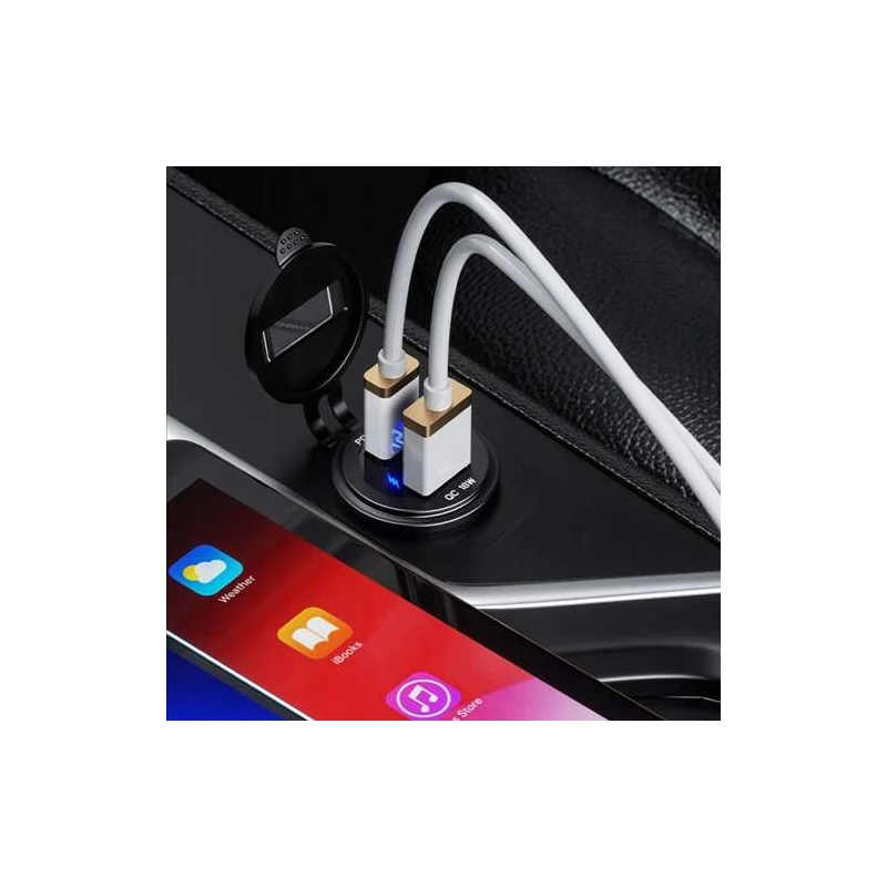 FreedConn vízálló gyorstöltő, USB + USB-C, 45W, MC3092