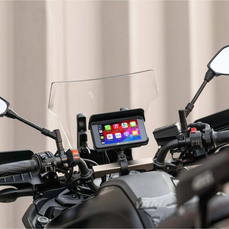 Midland BikePlay Guardian CarPlay, AndroidAuto, 2kamera, 2 nyomásmérővel Display
