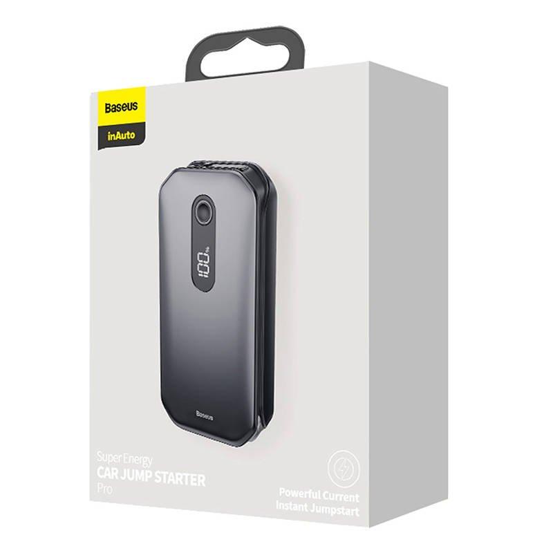 Baseus Super Energy autós gyorsindító, Jump Starter Powerbank / Indító, 12000mAh, 1000A, USB, fekete