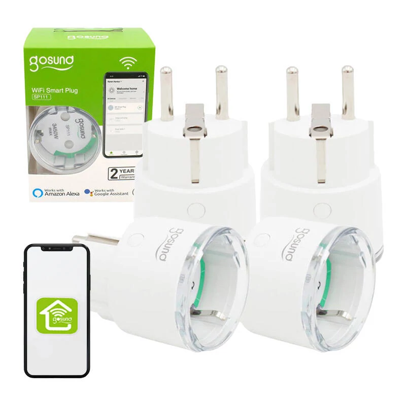 Gosund SP111-4 smart WiFi aljzat 3680W 16A, Tuya 4-pack