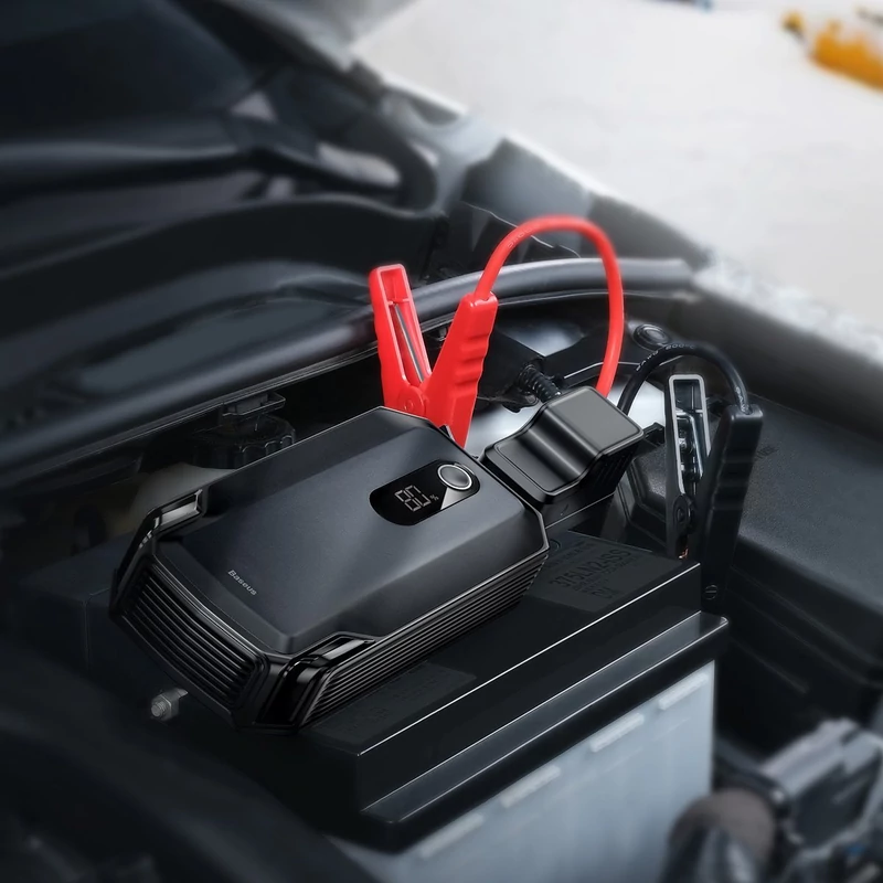Baseus Super Energy Max autós gyorsindító, Jump Starter Powerbank / Indító, 20000mAh, 2000A, USB, fekete