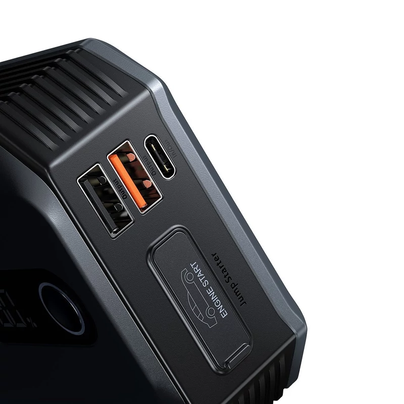 Baseus Super Energy Max autós gyorsindító, Jump Starter Powerbank / Indító, 20000mAh, 2000A, USB, fekete