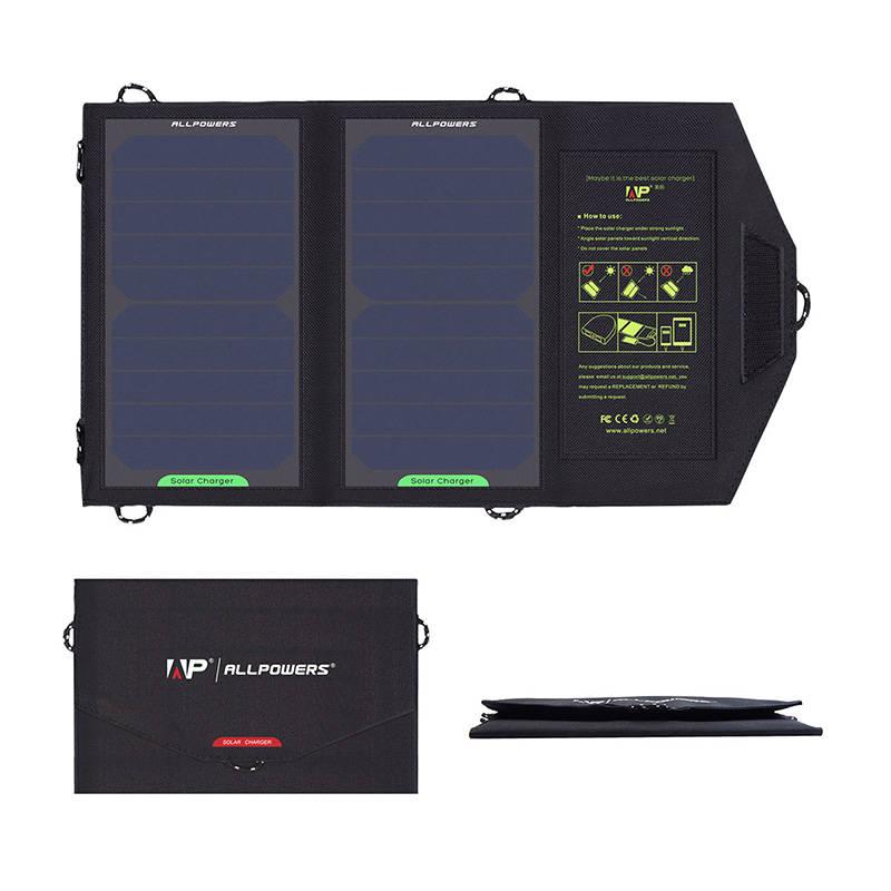 Allpowers AP-SP5V 10W napelemes töltő