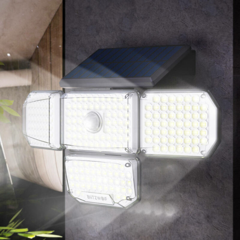 Blitzwolf BW-OLT6 kültéri napelemes LED lámpa, mozgás- és szürkületérzékelővel