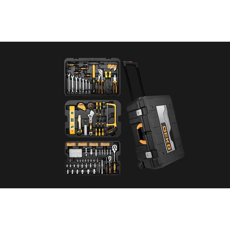 Deko Tools Kéziszerszámkészlet DKMT258, 258 részes