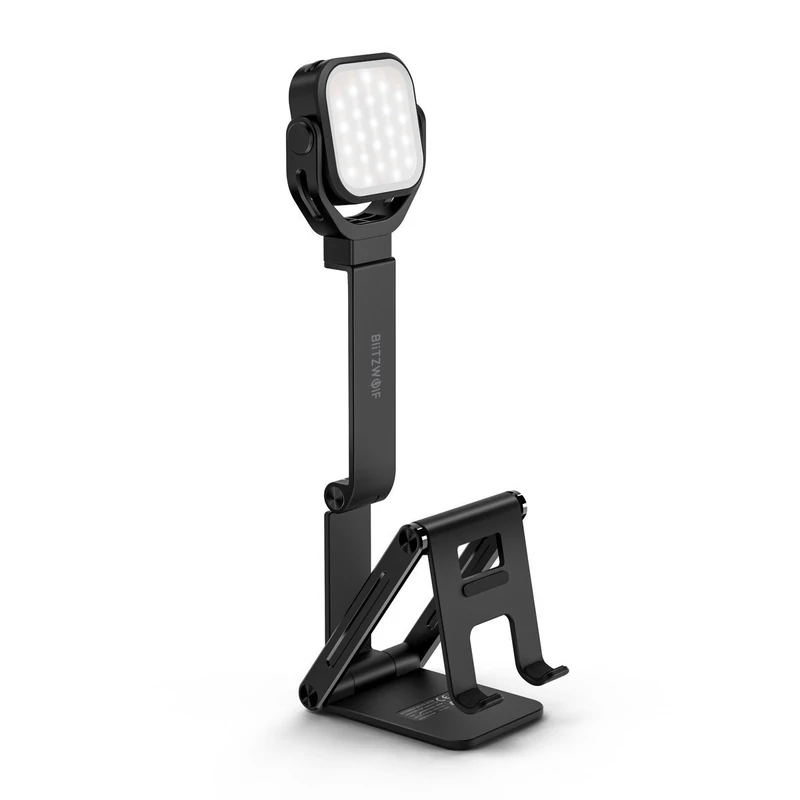 Blitzwolf BW-TS6 telefonállvány,  akkus LED lámpával
