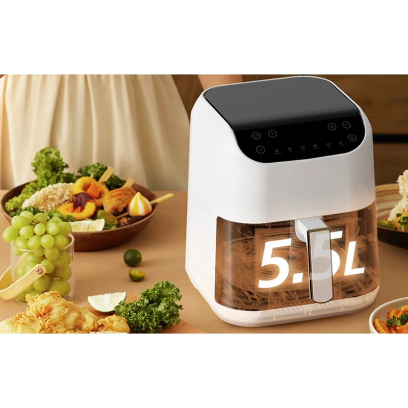 Xiaomi Deerma KZ130W Légfritőz, 1300W, olaj nélküli sütő, 5,5L
