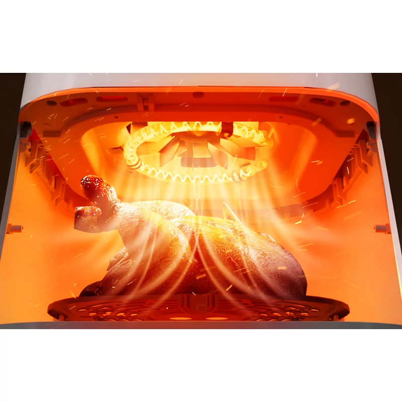 Xiaomi Deerma KZ130W Légfritőz, 1300W, olaj nélküli sütő, 5,5L