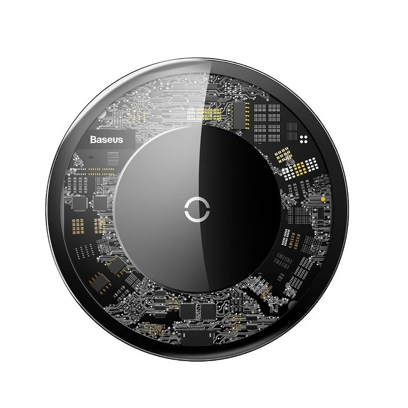 Baseus Simple Lightning vezeték nélküli töltő, 10W, átlátszó