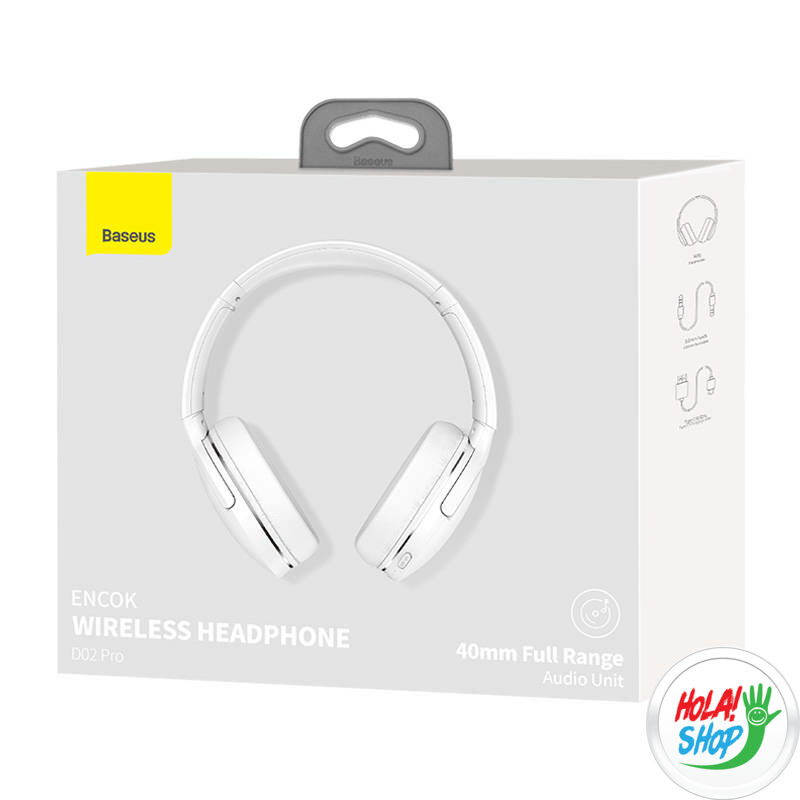 Baseus Encok Wireless headphone D02 Pro (white)