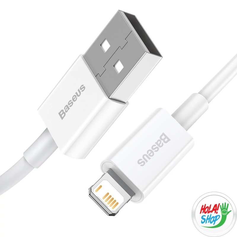 USB-kábel a Lightning Baseus Superior sorozathoz, 2,4A, 0,25 m (fehér)