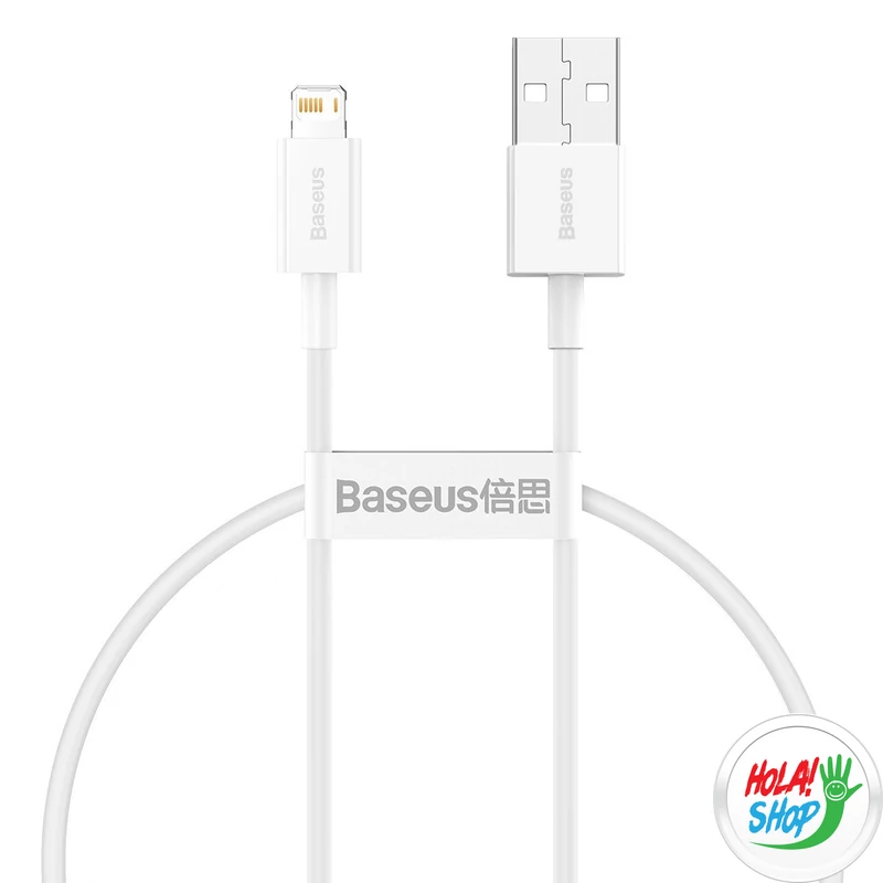 USB-kábel a Lightning Baseus Superior sorozathoz, 2,4A, 0,25 m (fehér)