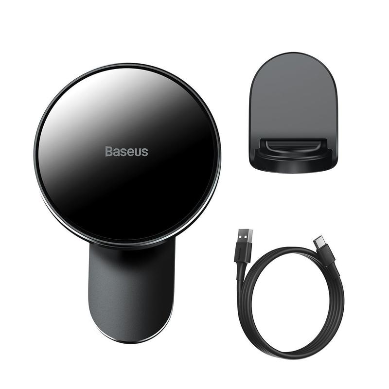 Baseus Big Energy autós tartó 15 W-os induktív töltővel iPhone 12 / Iphone 13 sorozathoz (fekete)