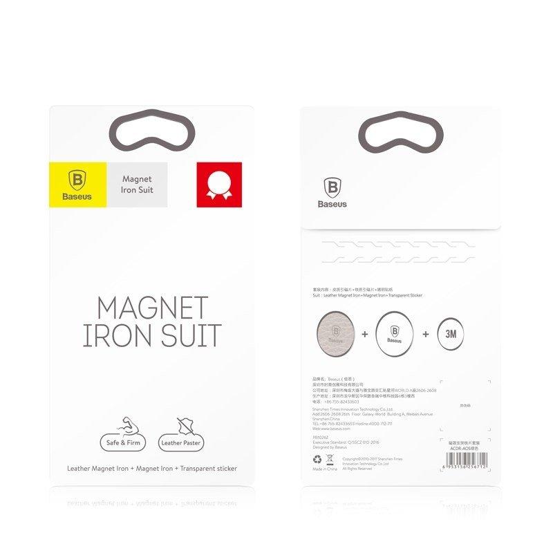 Magnet phone holder Baseus Iron Suit kit - black