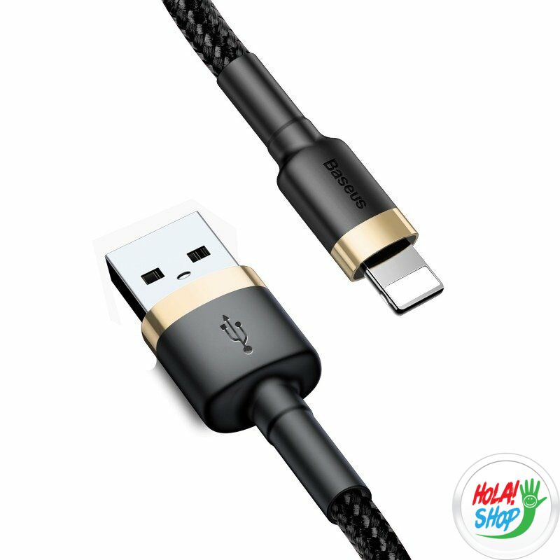 USB Lightning Baseus Cafule 1,5A 2 m-es kábel (arany-fekete)
