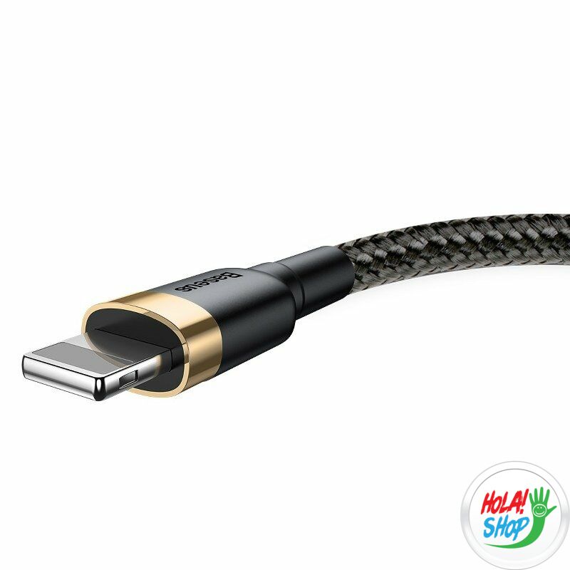 USB Lightning Baseus Cafule 1,5A 2 m-es kábel (arany-fekete)
