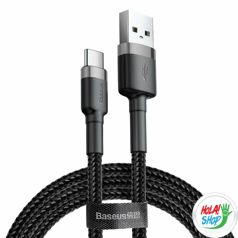 Baseus Cafule USB-USB-C kábel  3A 1m (szürke-fekete)